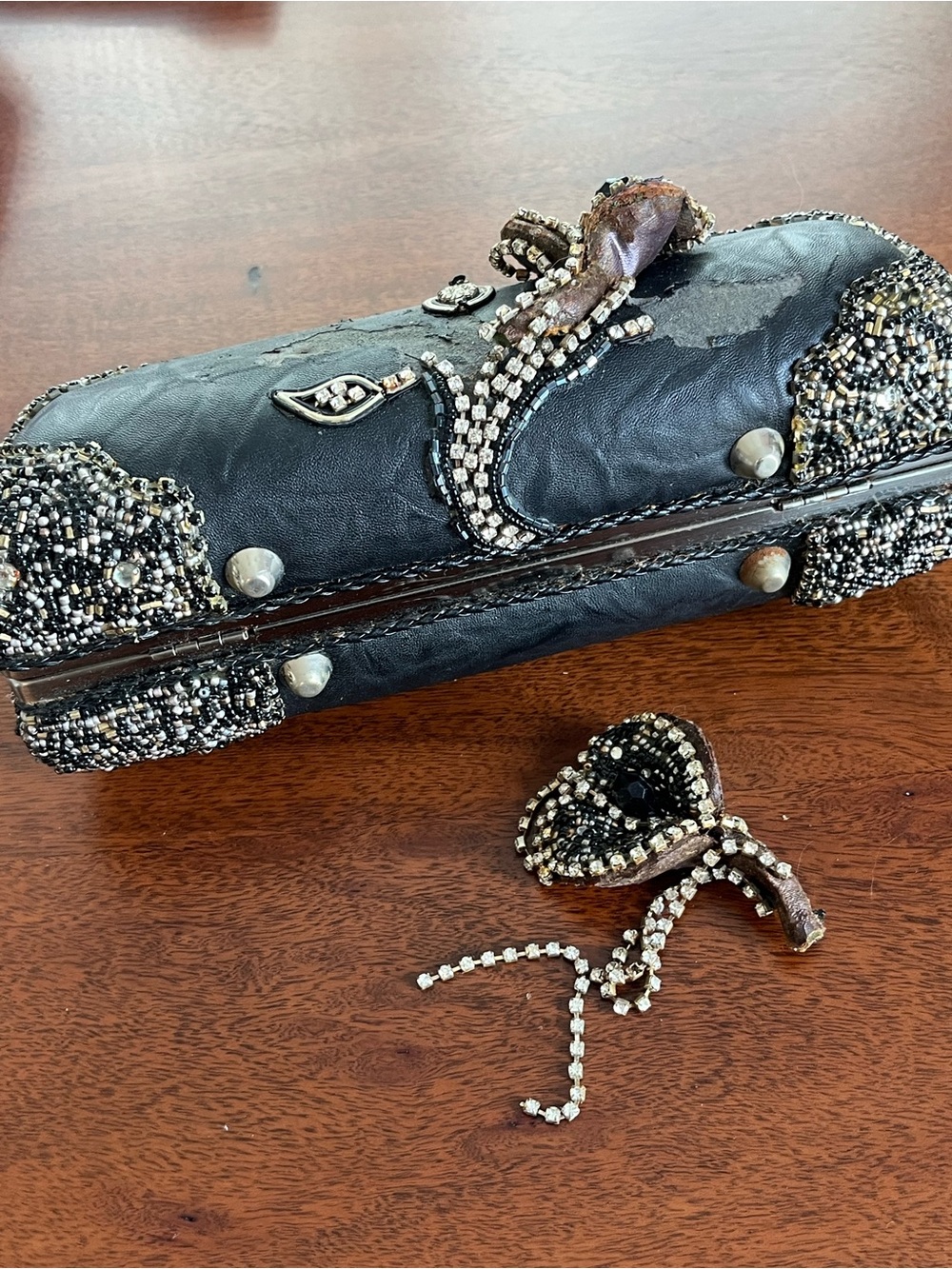 Mary Frances Beaded Evening Clutch – As-Is Project / Repair Piece - Picture 3 of 8